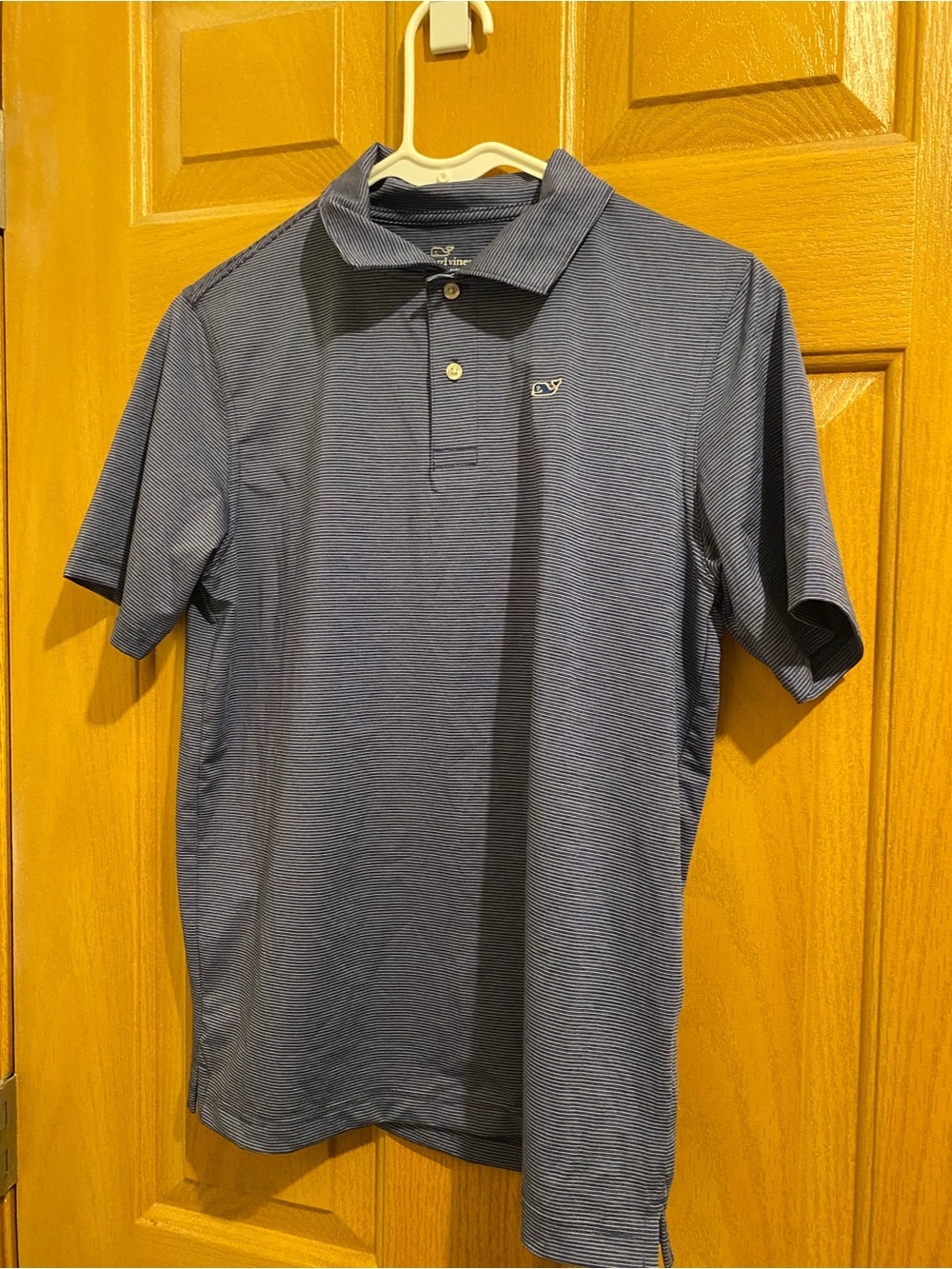 Vineyard Vines Men's Navy Micro-Stripe Polo
